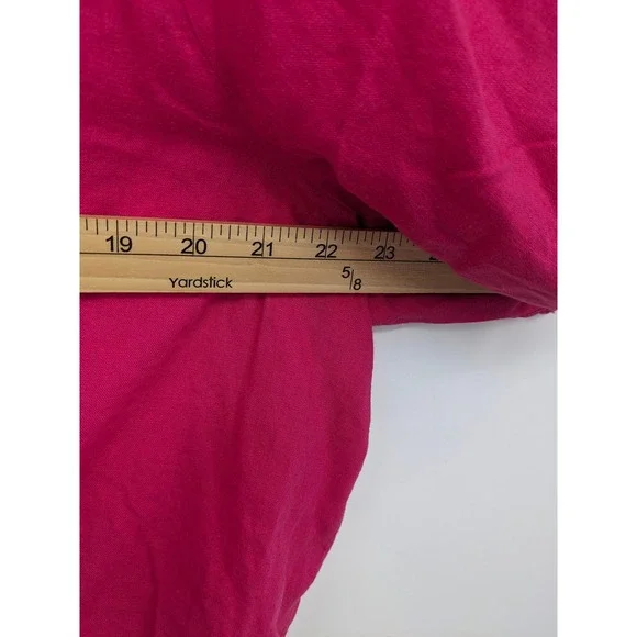 Banana Republic Linen Blend Top Womens XXL Pink Crop Puff Sleeve Casual NWT New - Picture 7 of 9